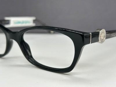 Versace Brille Damen schwarz Eckig medusa klein 3164 NP:171 