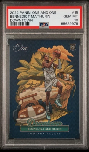 2022 Panini One & One Bennedict Mathurin Rookie Downtown PSA 10