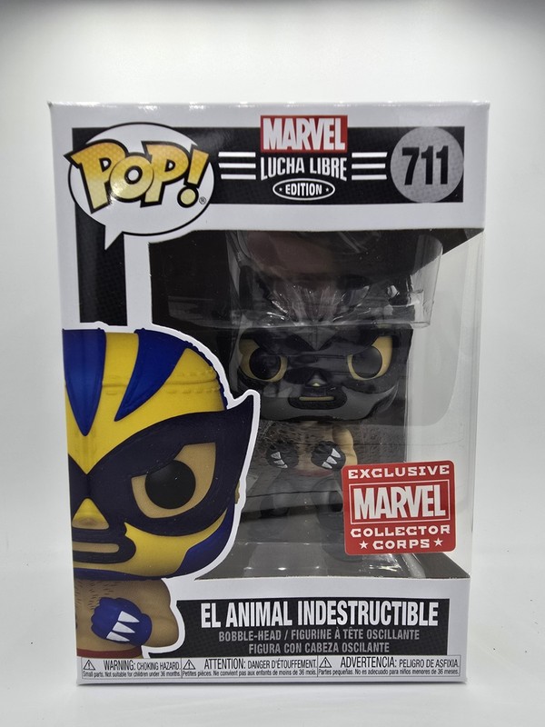 Funko Pop Marvel Lucha Libre El Animal Indestructible Corps Exclusive #711