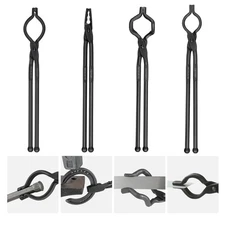 VEVOR Blacksmith Tongs, 4 PCS V-Bit Bolt, Wolf Jaw, Z V-Bit  Gripping - A3 Ca...