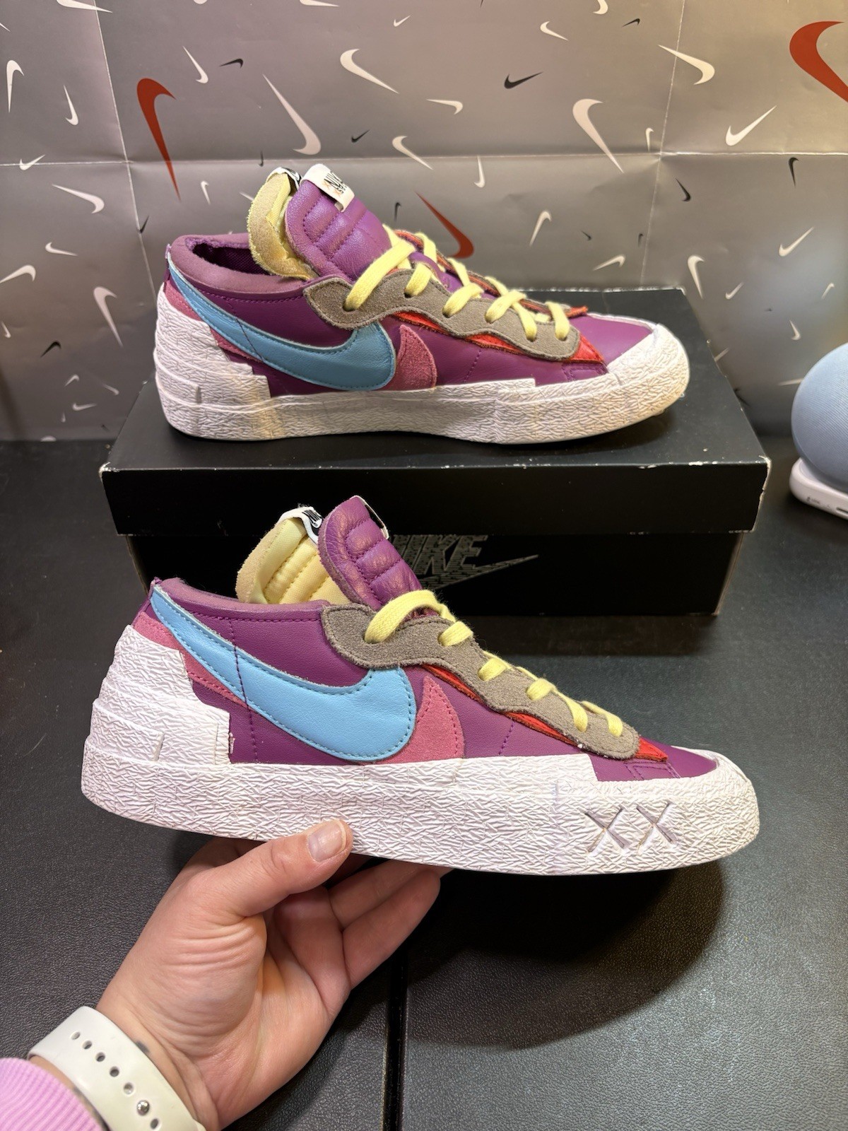 SACAI X NIKE Nike Blazer Low x Sacai x Kaws "Purple Dusk" DM7901 500 taglia 7