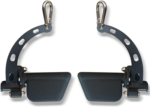 Multi-Grip LAT Pull Down Bar In Acciaio Per Palestra - Maniglia Per Cavo Alto Con 6 Prese E Cuscinetti Rotanti - Attacco Universale - 2