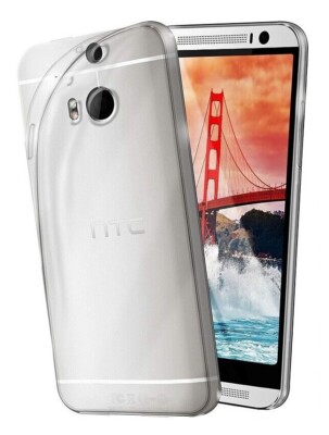 TRANSPARENT CASE FOR HTC ONE M8S SILICONE PROTECTIVE COVER TPU SLIM