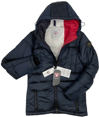 NEW $750 Rossignol Surfusion Jacket!   Navy  Red White Blue Lining  *SLIM FIT*