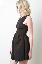 The Vintage Shop Scuba Knit Skater Dress Size L