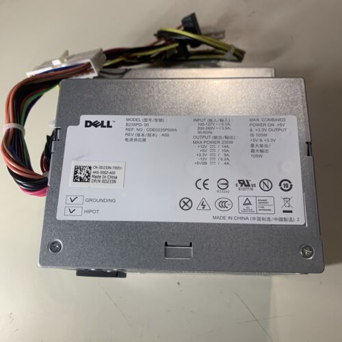 Dell Optiplex 360,380 Desktop Computer Power Supply 235W B235PD-00 0D233N - Picture 2 of 12