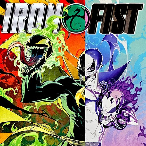 J. Scott Campbell - Iron Fist No. 1 Venomized - Color & Negative Variant Covers