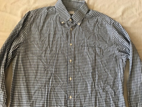 XACUS MEN'S ITALIAN DRESS SHIRT CHECKERED ECOLUTION FIT SZ 17 43 - Picture 2 of 11