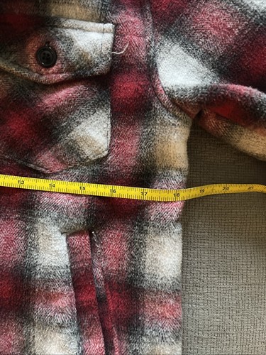Distortion Coat Kids Youth Kids Small/8 Flannel Sherpa Chore Outdoor Red - Picture 4 of 6