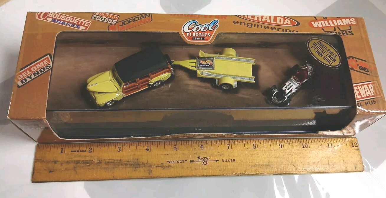 Hot Wheels Collectibles A Night At The Races Car Set Cool Classics Series 2 MIB