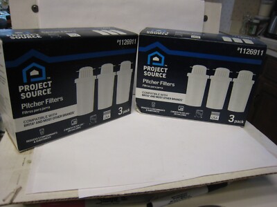 2- Project Source Replacement for Brita  Water Filter, Pitchers - Dispensers 3PK