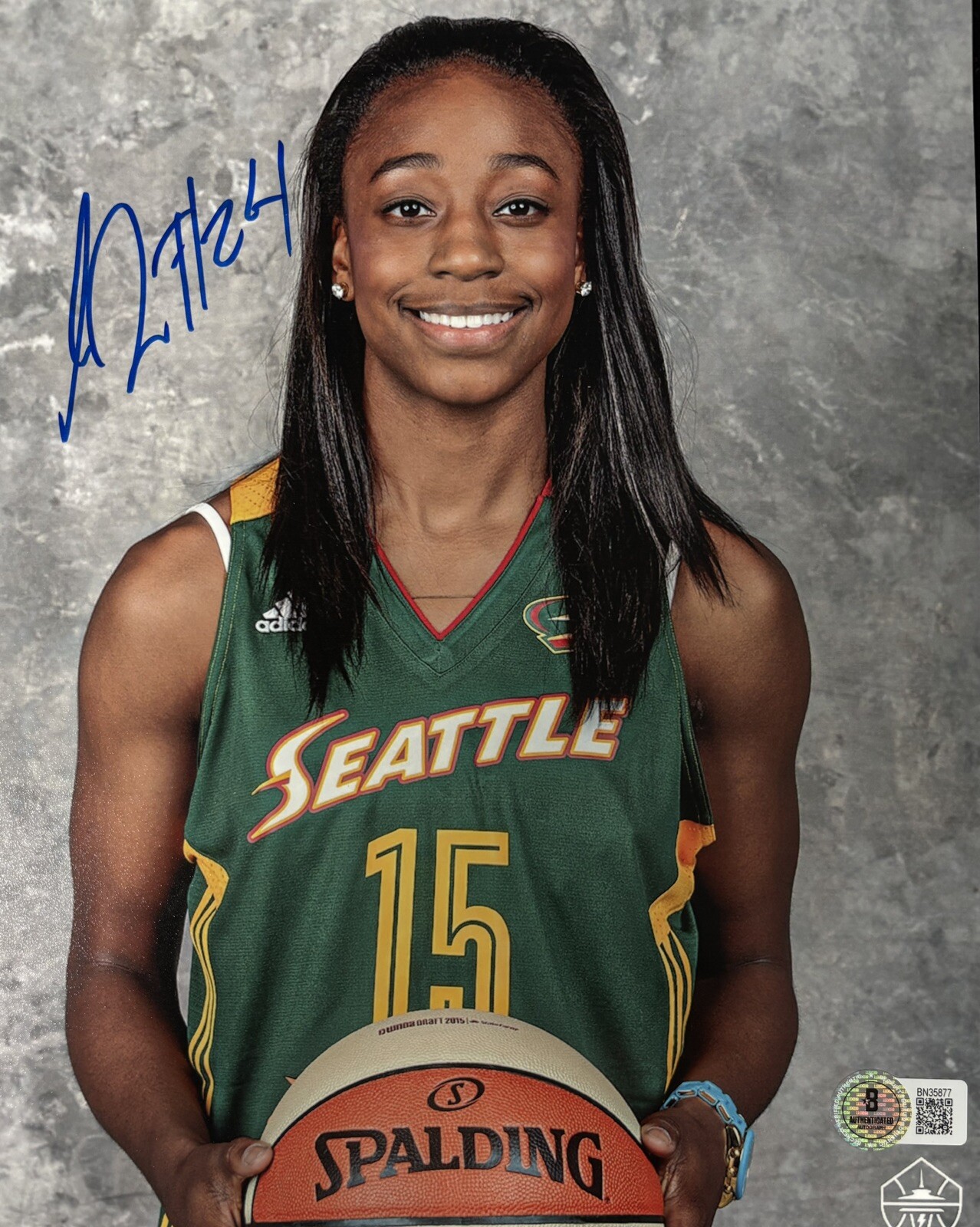 Jewell Loyd Autographed Signed Las Vegas Aces 8x10 Photo BAS Beckett COA #BN35877 