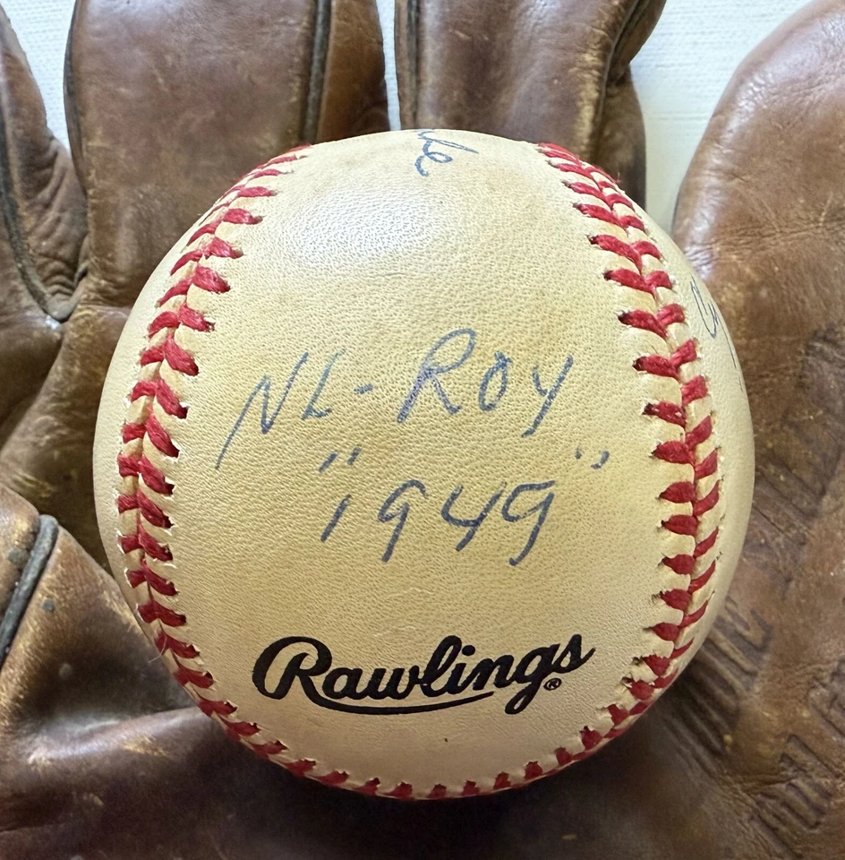 Don Newcombe Signed Autographed Lifetime Stats National League (ONL) Baseball - Image 4 of 4