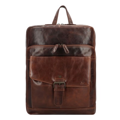 Greenburry Rugged Rucksack Leder 39cm Laptopfach #GB-1307 (brown)