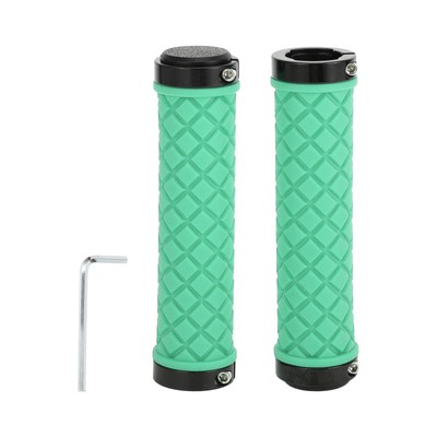 Fahrrad Lenkergriffe Schutz 128mm lang Fahrradgriffe grün 1 Set