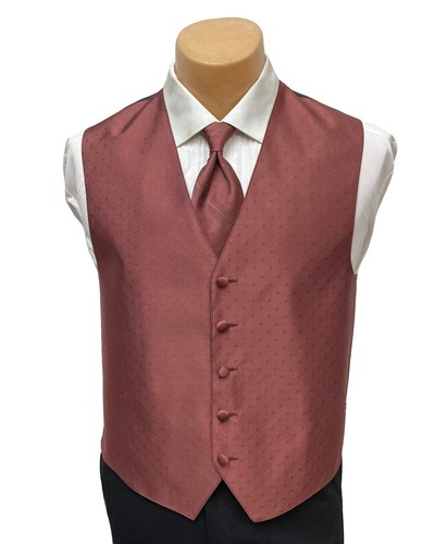 Men's Ralph Lauren Berry Tuxedo Vest & Tie Bow or Long Adjustable Fullback - Picture 7 of 8
