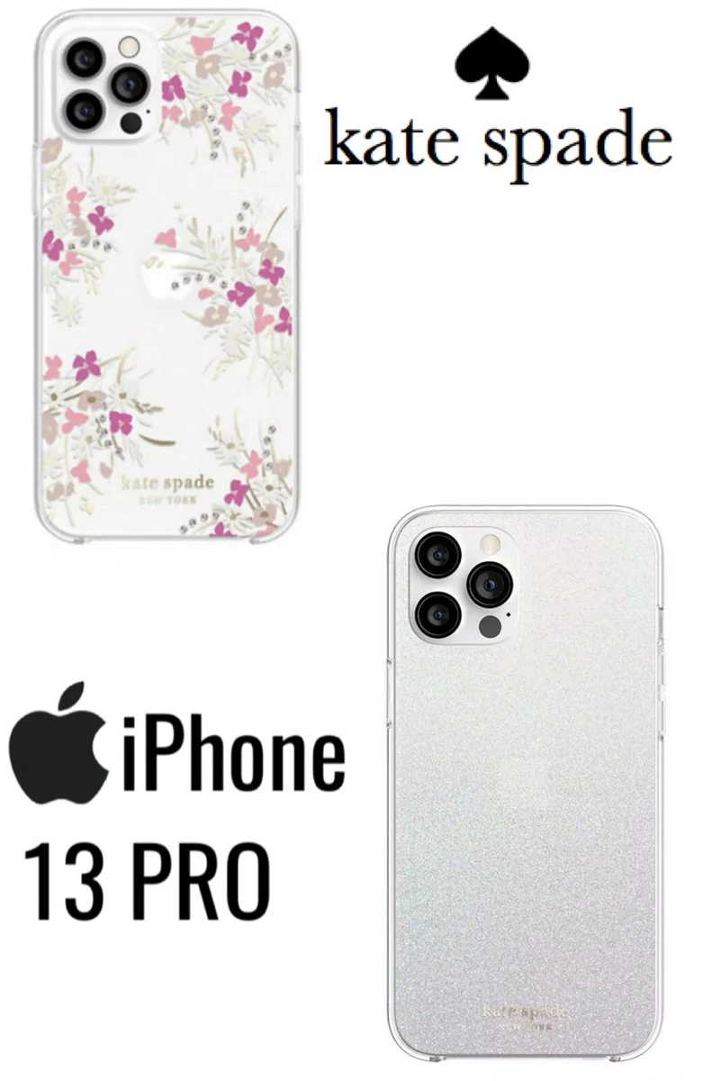 KATE SPADE Ombre Glitter Bling Hearts Roses Floral IPhone 12 13.