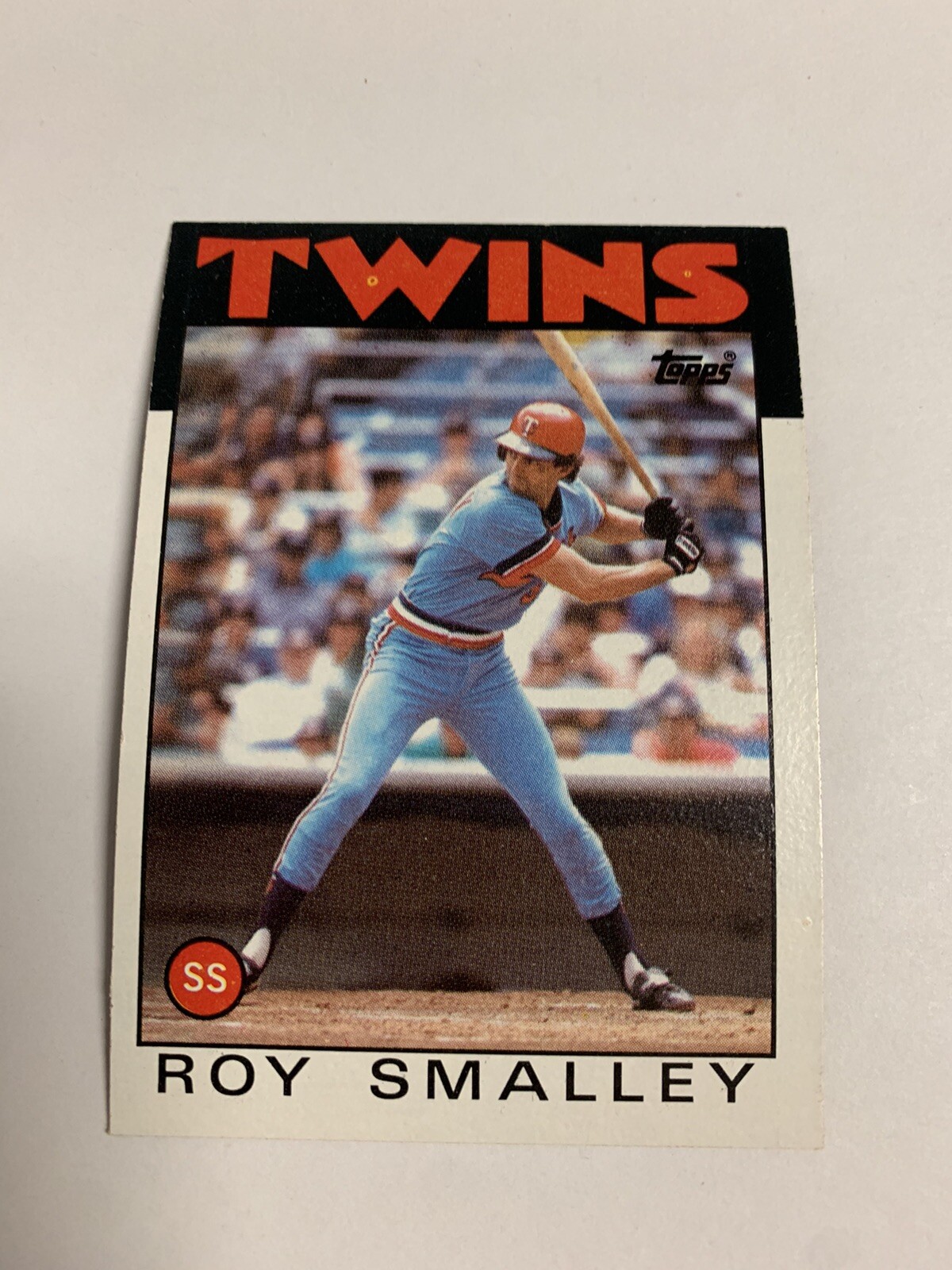 1986 Topps Minnesota Twins Roy Smalley