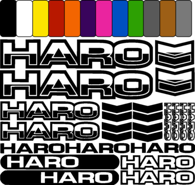 haro ver4 aufkleber sticker fahrrad bicycle