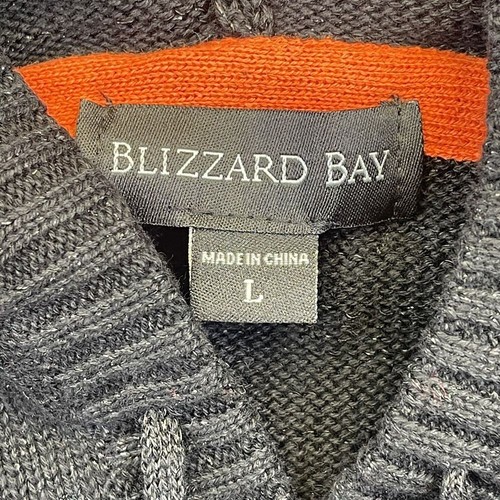 Blizzard Bay Men Women Halloween Sweater Sz L Pumpkin Hoodie Candy Pocket Ugly - Picture 2 of 9