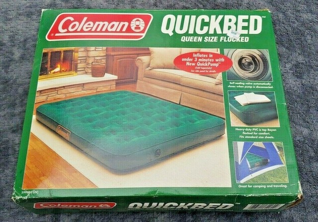 coleman quickbed cot size air bed