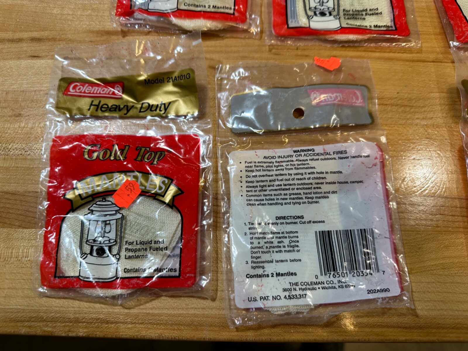 LOT of 77 packs Coleman Lantern Gold Top Heavy Duty Mantles Model