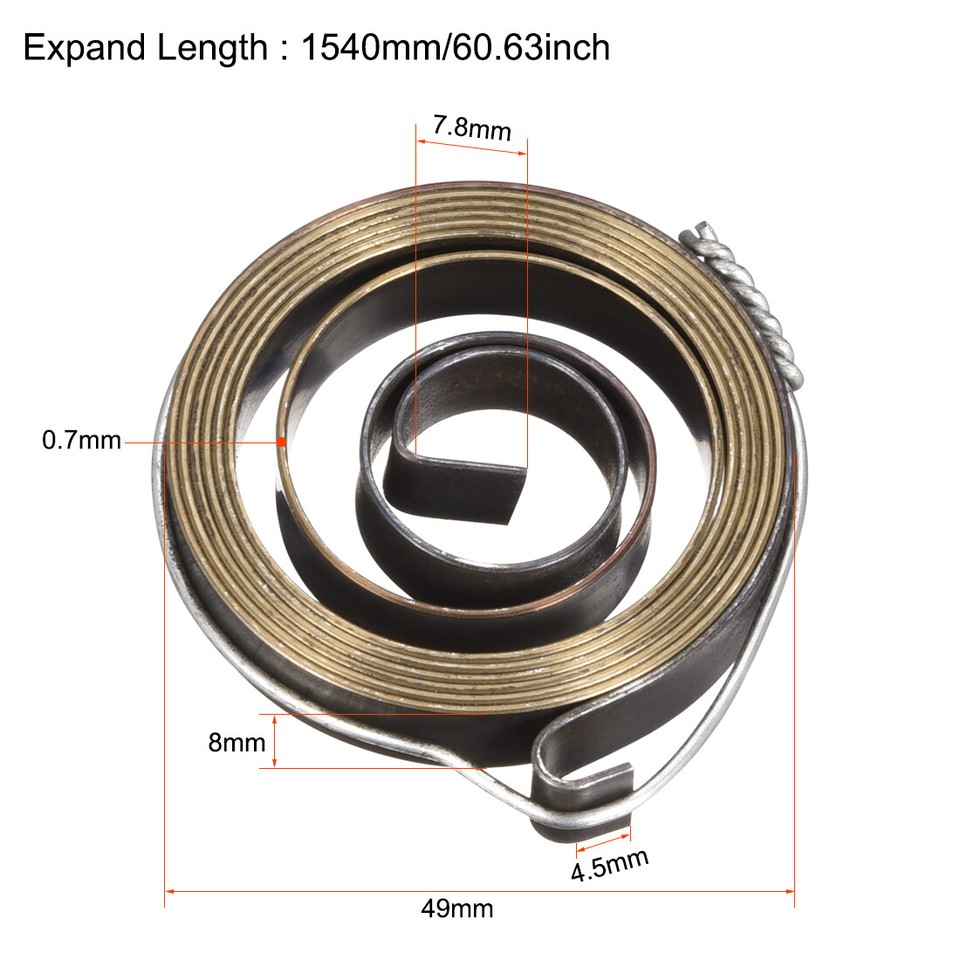 5ft Drill Press Spring Quill Feed Return Coil Spring Assembly | eBay