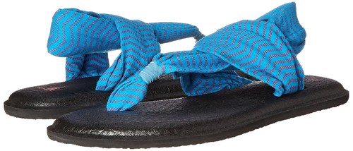Sanuk Yoga Sling 2 Damen-Sandale ozeanfuchsia Knöchelriemen Größe 7 US Sws10535 - Bild 6 von 8
