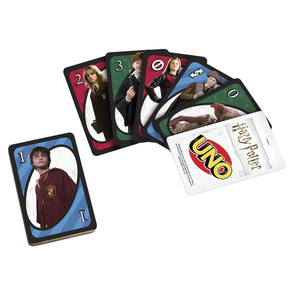 Mattel Games UNO Harry Potter Card Game for Kids Adults and Game Night