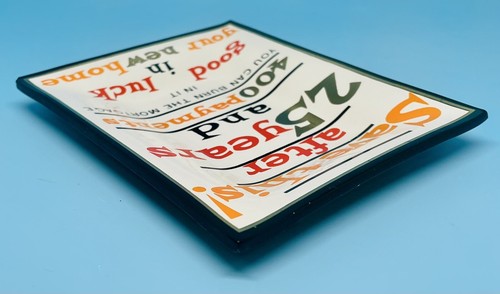 Houze Glass Humorous New Home Mortgage Trinket Tray - Picture 6 of 10
