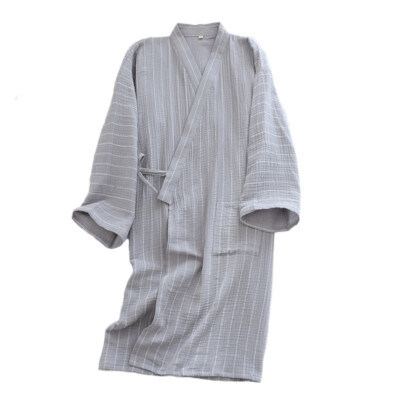 Uniesx Kimono Coat Striped Long Robe 3/4 Sleeve Dressing Gown Sleepwear New  | eBay