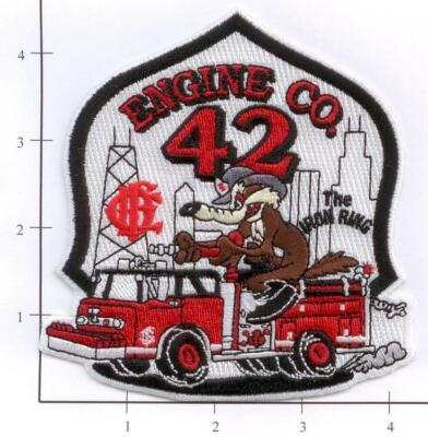 Illinois - Chicago Engine 42 IL Fire Dept Patch v1 - The Iron Ring | eBay