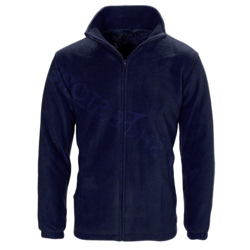 UNISEX FLEECE JACKET POLAR POLO ANTI PILL WORK COAT WINTER WARM OUTDOOR WORK TOP - Picture 3 of 7
