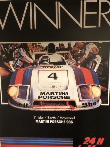 AWESOME Porsche poster winner 24 Heures du Mamd 1977 - Picture 4 of 4
