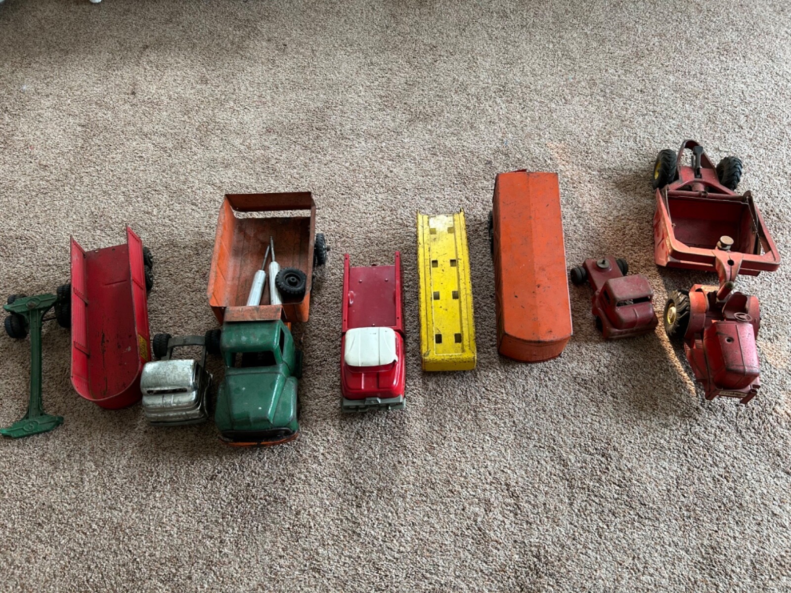 Vintage metal toy truck lot eBay