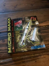 NEW QUEST MICRO MAXX SET READY TO FLY MODEL 2 ROCKET SHUTTLE SET NASA EDITION