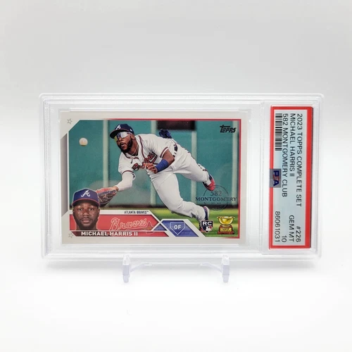 MICHAEL HARRIS II 2023 Topps 582 Montgomery Club RC #226 PSA 10 Gem Mint