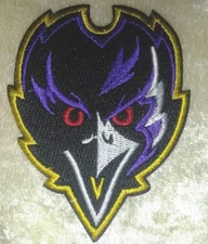 Baltimore Ravens Bird 3" Iron or Sew On Embroidered Patch~Free Tracking!