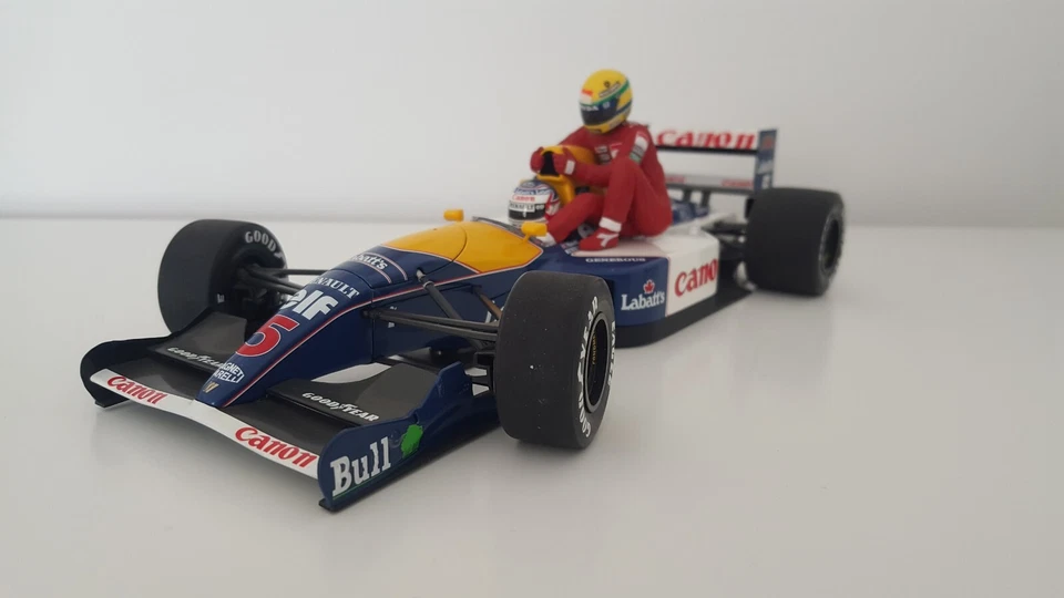 AYRTON SENNA & NIGEL MANSELL WILLIAMS RENAULT FW 14 ORIGINAL VON MINICHAMPS 1:18