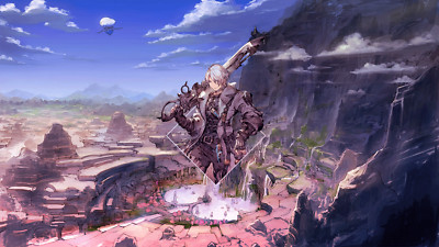 Anime final fantasy xiv a realm reborn tank top boys Playmat Gaming Mat Desk