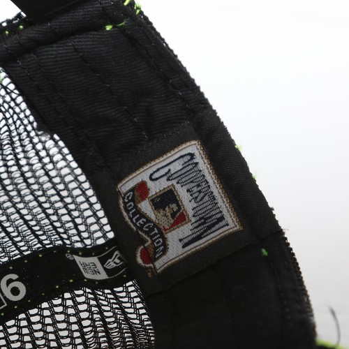 Milwaukee Brewers New Era 9FORTY Neon Yellow/Black MLB Mesh Snapback Hat (WOMEN) - Picture 10 of 12