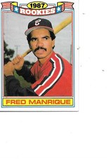 Fred Manrique Topps 1987 All Star Rookie Glossy Commemorative Baseball Card