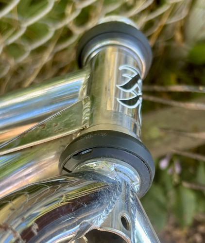 Vintage BMX Bike Frame Free Agent Micro Mini VDC 1980s Chrome Gusset Frameset - Picture 5 of 15