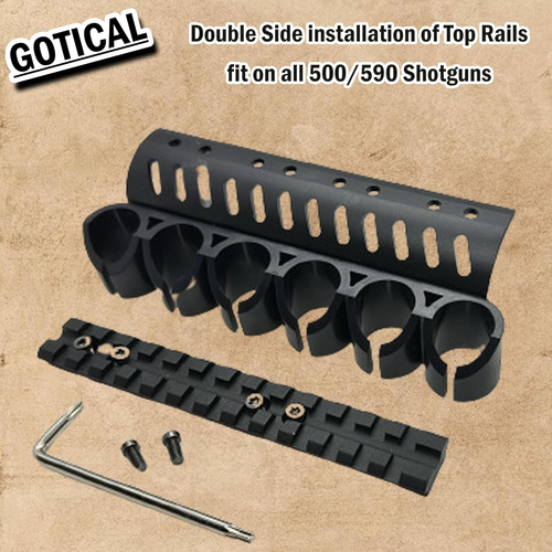 Side Saddle Shell Holder for Mossberg 500/590/Shockwave Series Shutguns 6 Shells - Picture 9 of 10