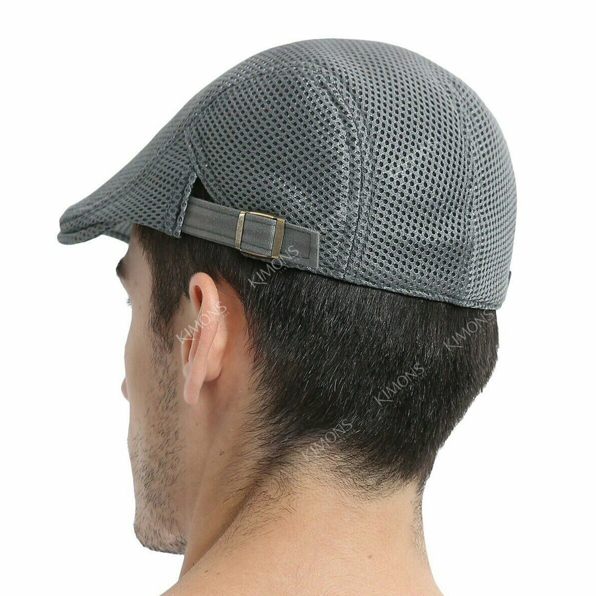 Classic Adjustable Newsboy Hats For Men Flat Cap Mens Irish Cabbie Breathable Driving Hunting Hat Coffee At Men's Clothing Store
