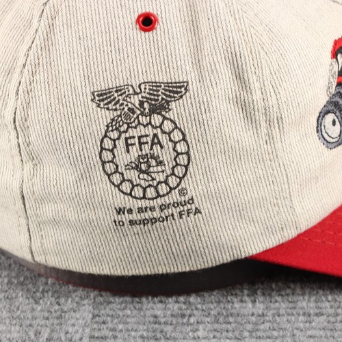 Case Tractor Hat Cap Gray Red Adjustable Snap Back Farm Farmer Farming Equipment - Picture 7 of 11