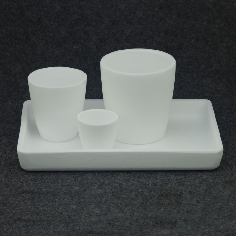 99.7% Professional Alumina Quartz ceramic crucible for melting Gold/Silver Etc.