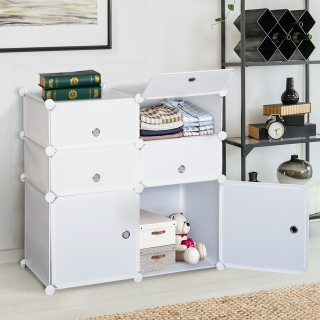 Homcom Wardrobe Storage System Interlocking Cube Bedroom Clothes Homcom Wardrobe Storage System Interlocking Cube Bedroom Clothes Organizer For Online Ebay