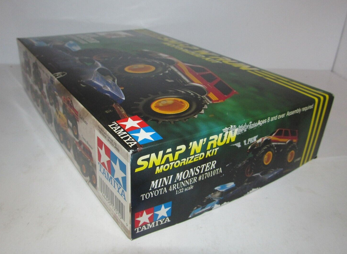 TAMIYA 1:32 SCALE SNAP 'N' RUN MINI MONSTER TOYOTA 4RUNNER TAMIYA 1:32 SCALE SNAP 'N' RUN MINI MONSTER TOYOTA 4RUNNER
