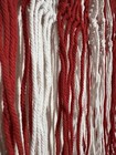 Macrame American Flag Rope Beaded Wall Hanging 14”L x 26”W NEW FREE SHIPPING — photo 3